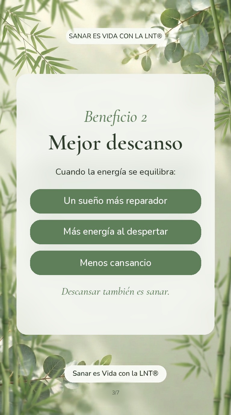 Beneficios de la LNT® · historia 3 de 7